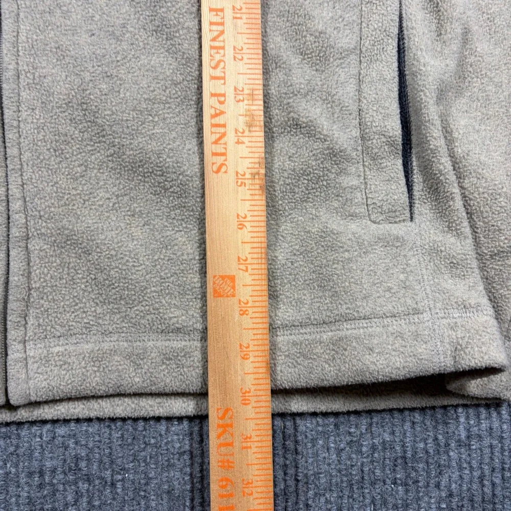 St Johns Bay Jacket Mens 3XL Fleece Tan Full Zip Mock Neck Tall Big and Tall